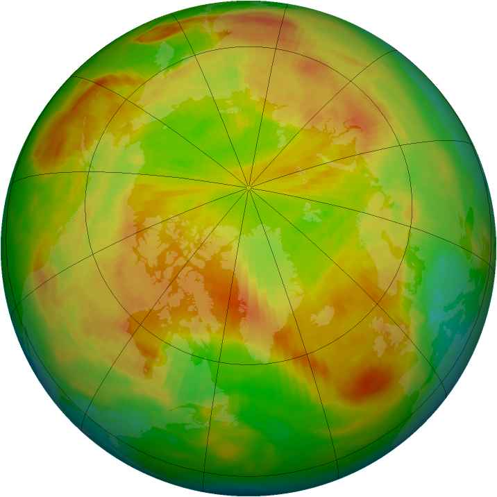 Arctic ozone map for 15 May 1983